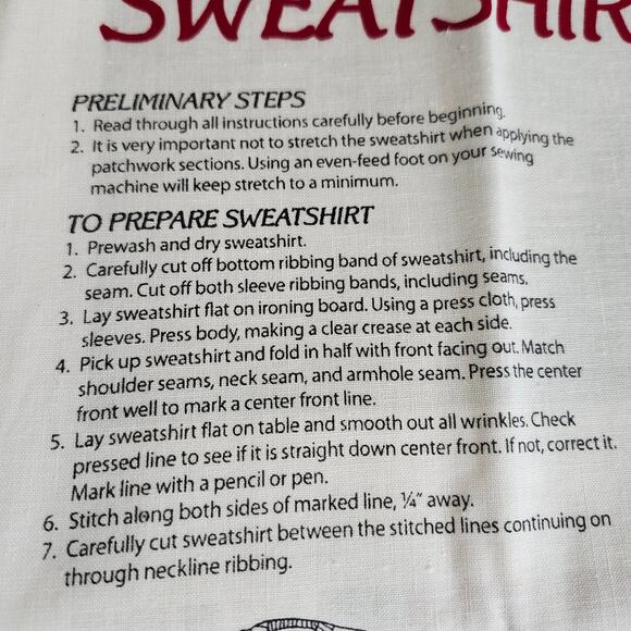 Dream Spinners Country Christmas Sweatshirt Jacket Cut & Sew Fabric Panel NEW - Picture 2 of 8